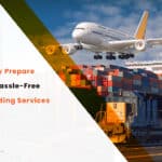 Freight forwarding services in UAE: airplane, cargo ship, train, and truck. Global commerce and shipping.